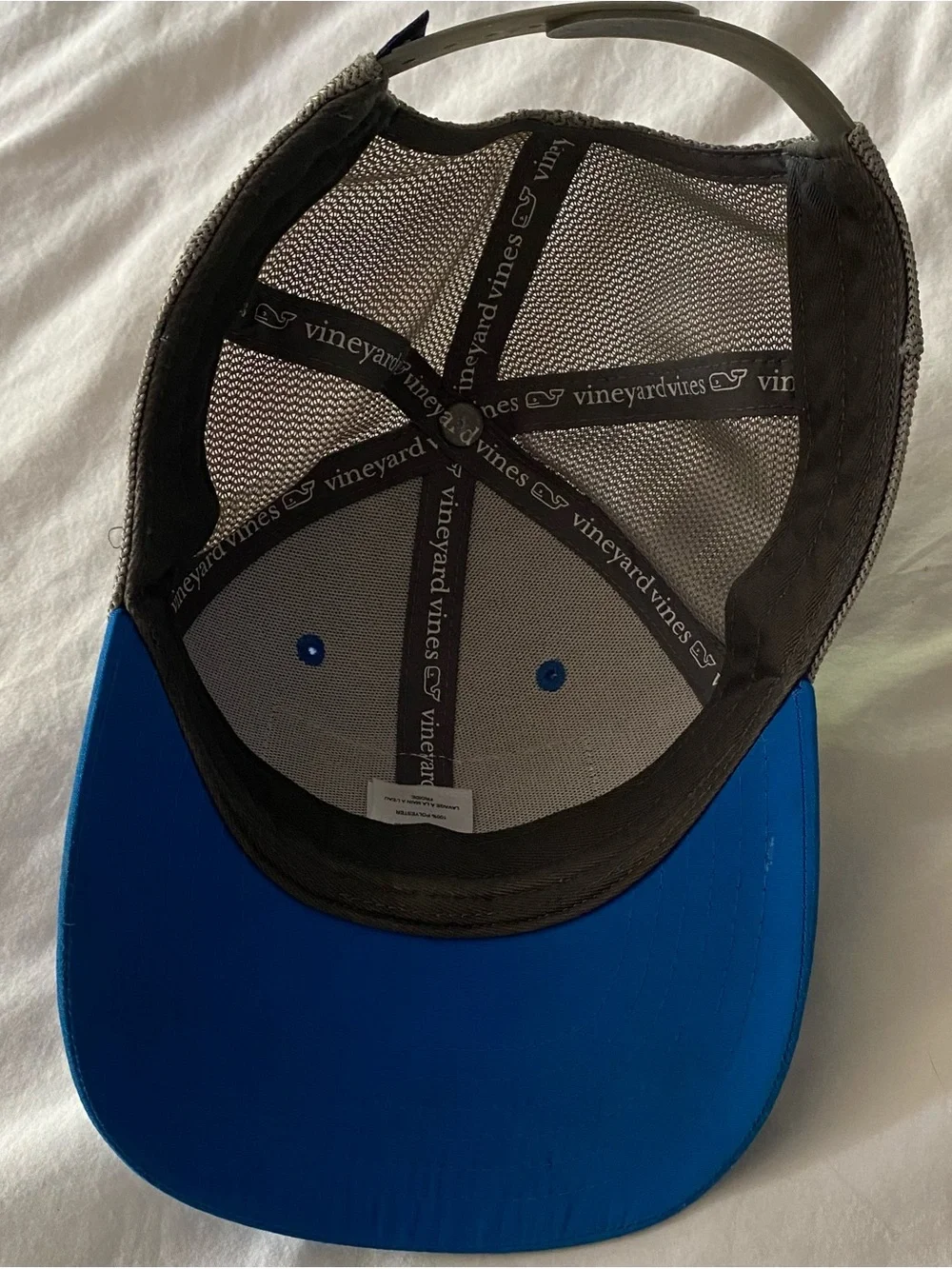 Vineyard Vines Baseball Cap Youth OS Lacrosse Sticks Blue Snap American Flag USA